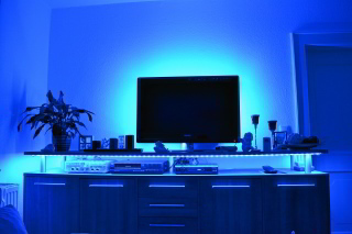 LED-Lichterkette blau